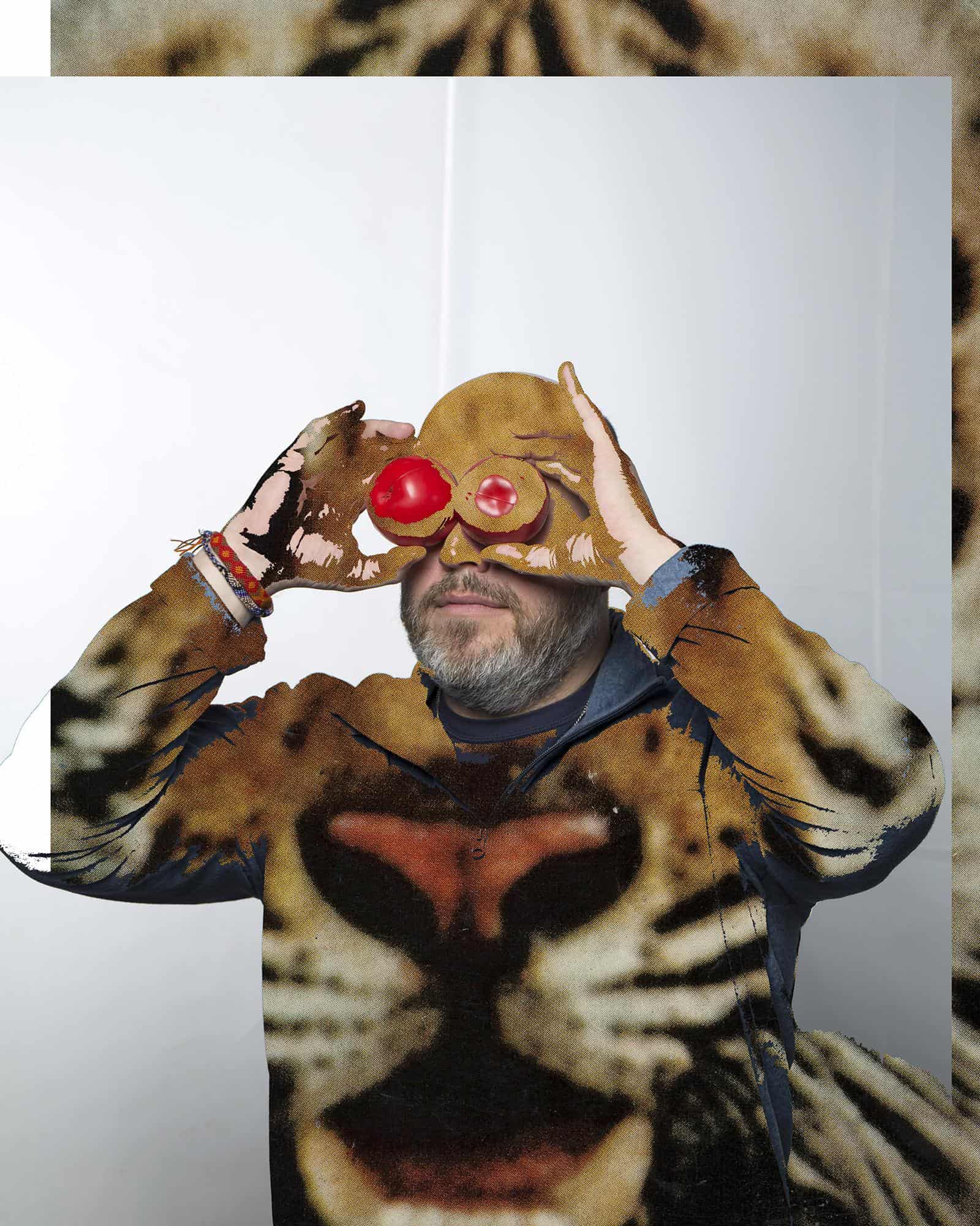 Monique Atherton, Untitled (Jerry with Apple Eyes), 2016. Photographic print, 10x8 inches.
