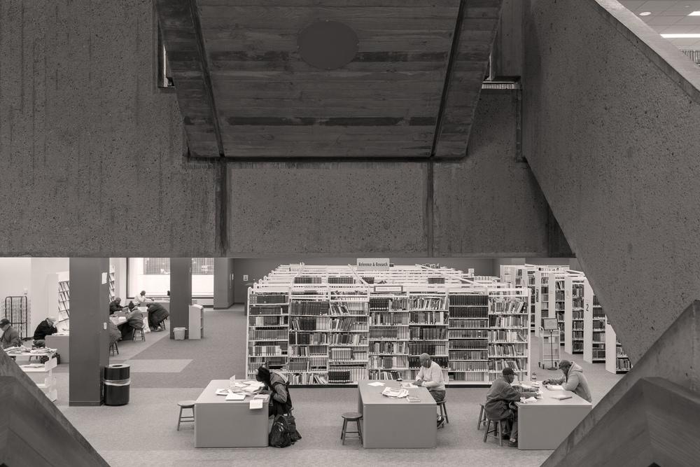 João Enxuto & Erica Love, "Atlanta Central Public Library (Interior 5)", (2015), Archival inkjet print, 16x24 inches.