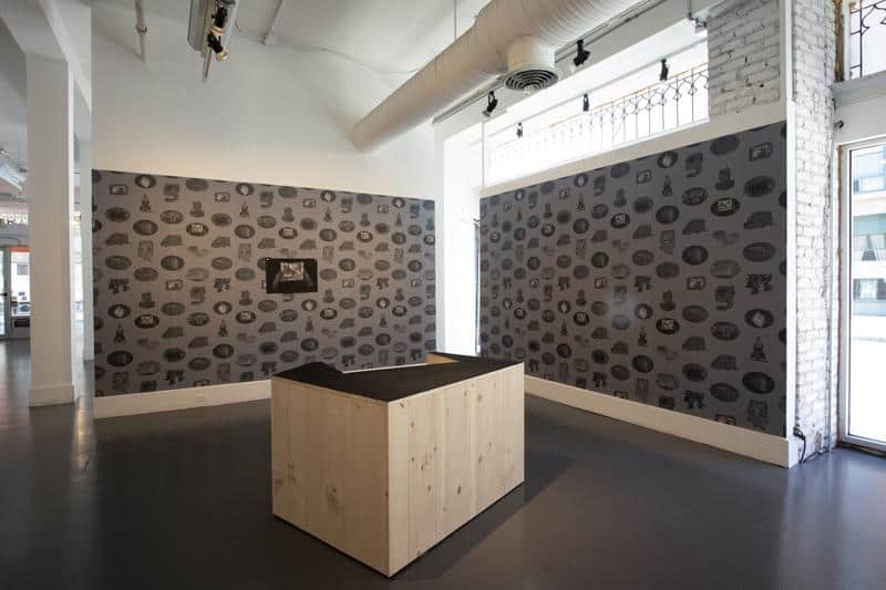 Installation view Revolution on Trial featuring work by Alex Callender, 2020. Photo credit Jessica Smolinski.