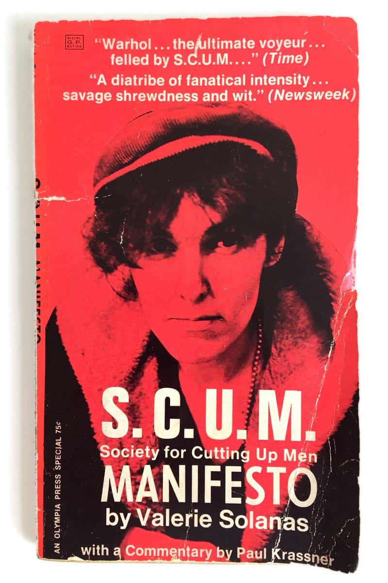 Photograph of "S.C.U.M. Manifesto", written by Valerie Solanas, published in 1967.
