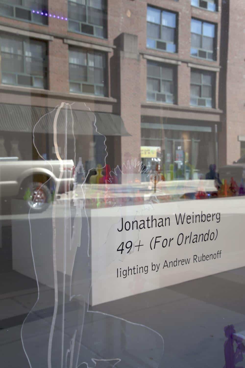 Jonathan Weinberg, installation view from 49+; Jessica Smolinski.