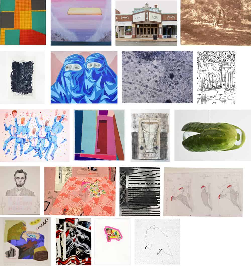 images of work by participating artists.